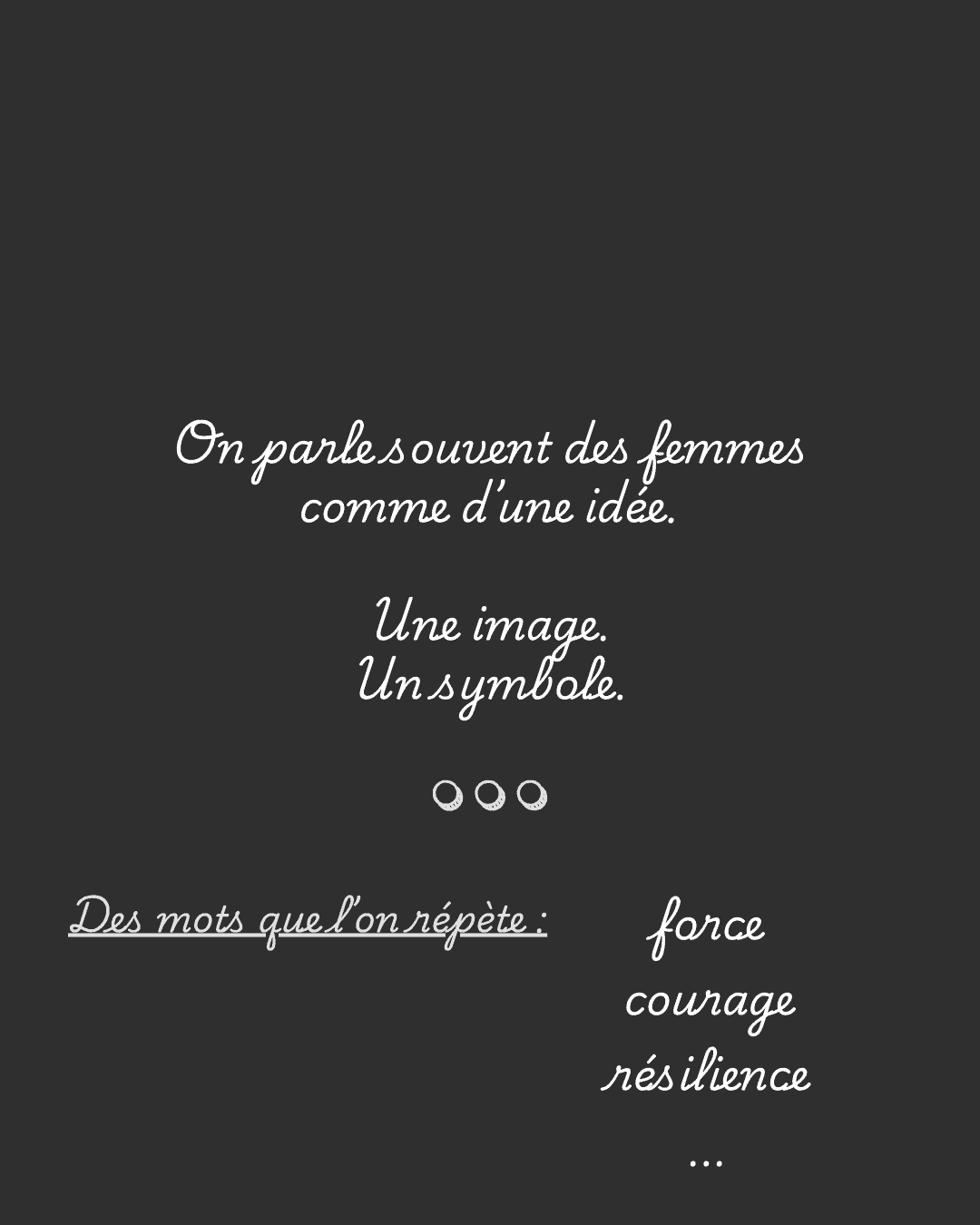 Citation sur la parole des femmes — force et résilience — Maëva Paul