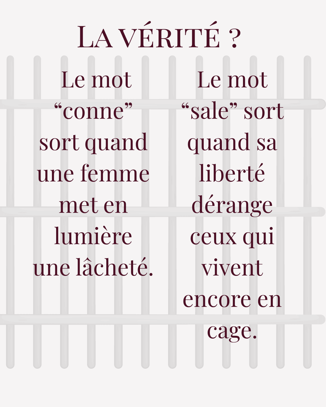 La vérité sur sales connes — lâcheté et liberté — Maëva Paul