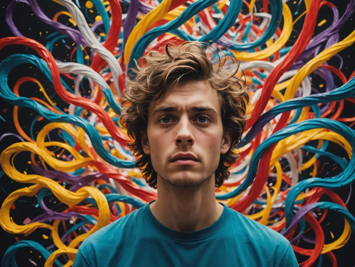 Illustration TDAH chez l'adulte — émotions et réalités — revue psychologique — Maëva Paul