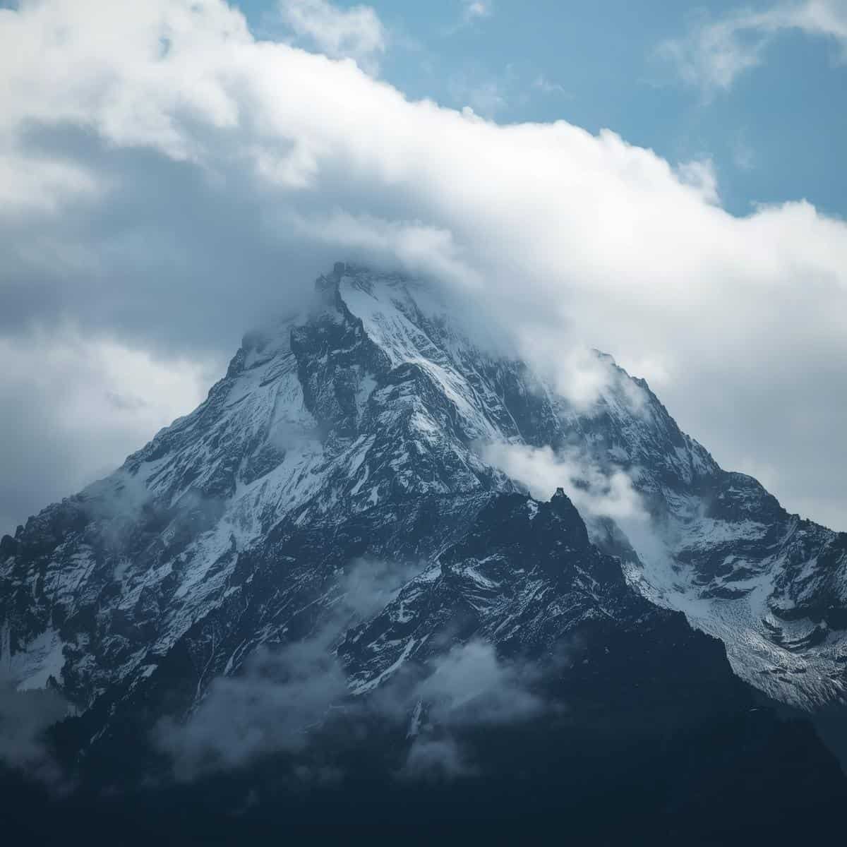 Illustration du perfectionnisme — montagne avec un sommet inatteignable — CPU Maxime Baul — Maëva Paul