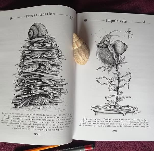 Illustration du livre Un TDAH pas comme les autres de Jérémy Piquet — représentation visuelle du fonctionnement cérébral TDAH