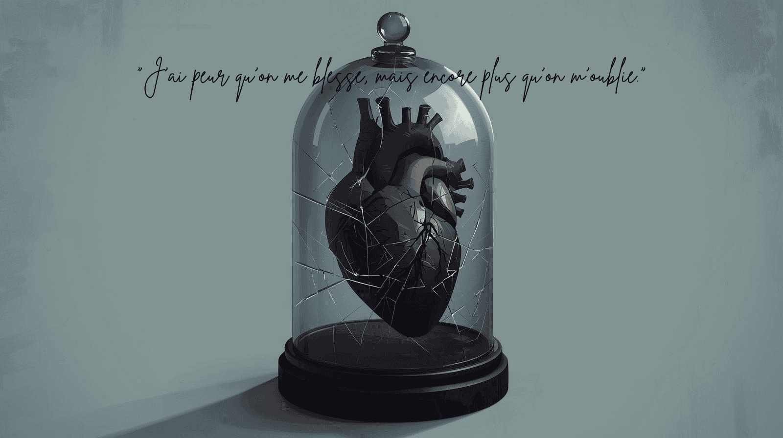 Cœur sous cloche brisée — j'ai peur qu'on me blesse mais encore plus qu'on m'oublie — vulnérabilité et trauma — La Disparue de la Cabine 10 — Maëva Paul