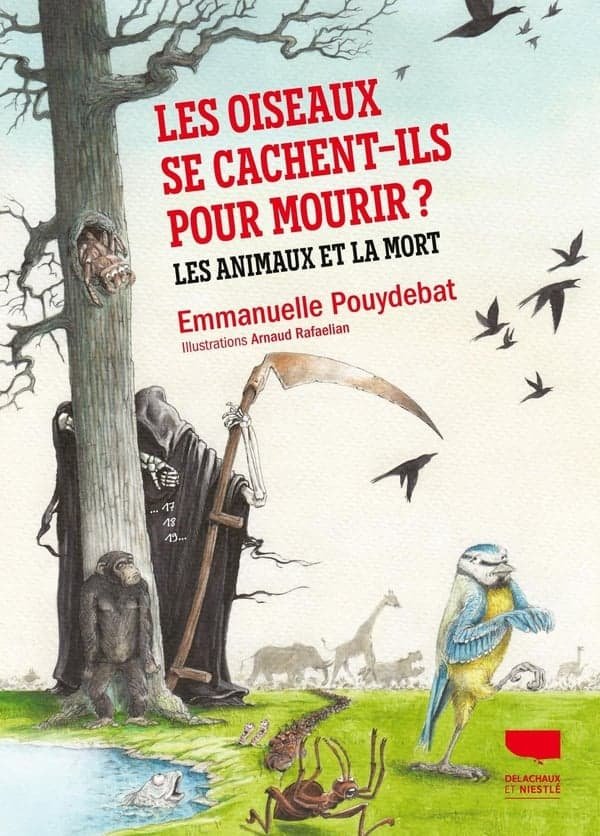 Couverture du livre Les oiseaux se cachent-ils pour mourir ? d'Emmanuelle Pouydebat — éthologie et mort animale — revue — Maëva Paul