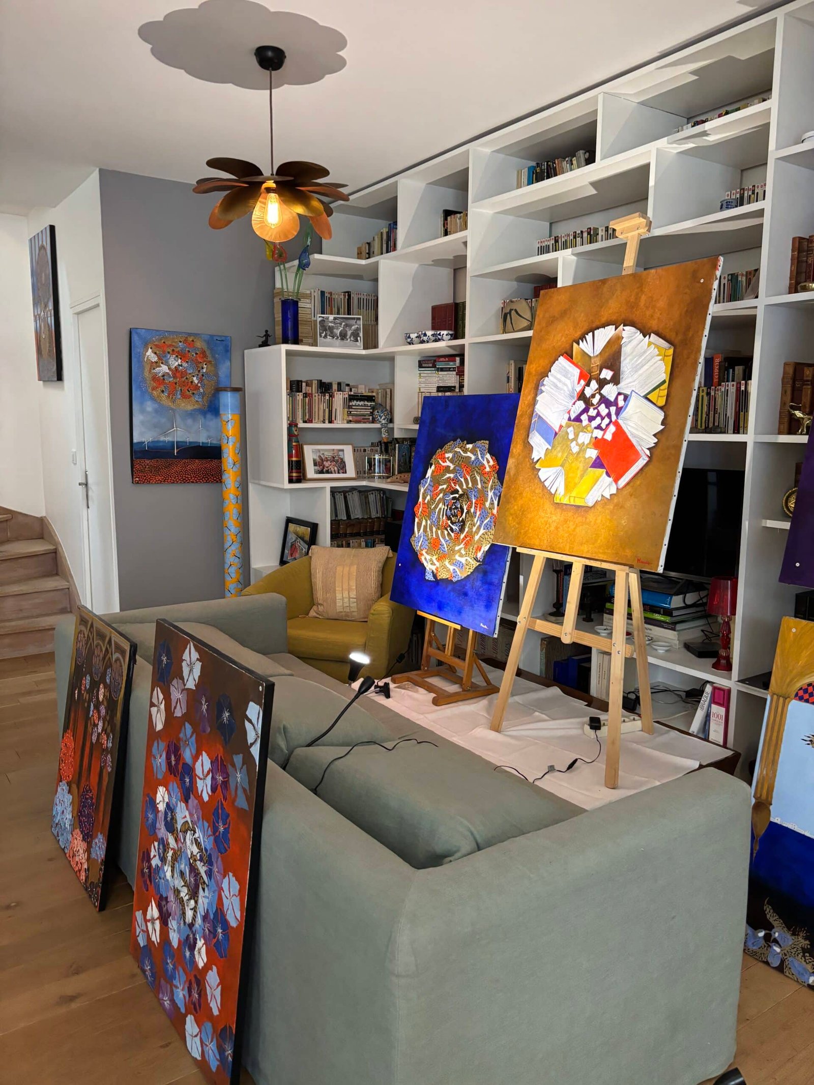 Atelier Sylvain Mausse — salon-bibliothèque